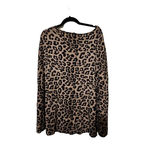 CHICO'S ’s Leopard Animal Print Cape - One Size - Picture 3 of 6